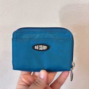 Big Skinny Blue Accordian Wallet